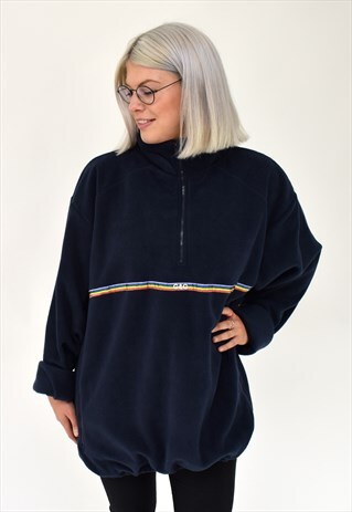 G&G UNISEX NAVY RAINBOW RIBBON FLEECE
