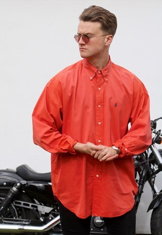 RALPH LAUREN BLAKE USA BURNT ORANGE VINTAGE SHIRT