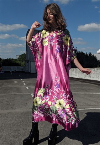 PINK FLORAL KIMONO