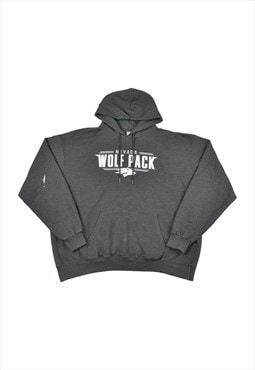 Vintage Champion Nevada Wolfpack Hoodie Sweatshirt Grey XXL