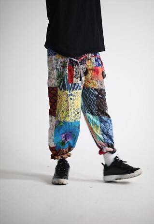 PATCHWORK FESTIVAL SWEATPANTS / TROUSERS / JOGGERS