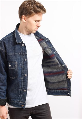 VINTAGE LEVIS BLANKET LINED DENIM JACKET