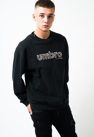 VINTAGE UMBRO ESSENTIALS SWEATSHIRT BLACK