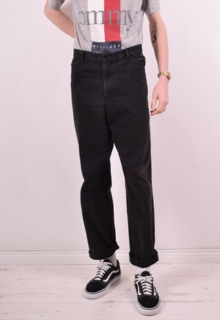 AVIREX MENS VINTAGE JEANS W36 L33 BLACK 90S