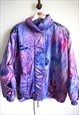 Vintage 90s Winter Skiing Jacket Outwear Activewear Purple