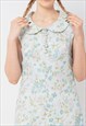 VINTAGE REVIVAL SLEVELESS TWIGGY DRESS IN FLORAL PATTERN S