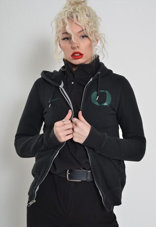 VINTAGE NIKE ZIP UP HOODIE BLACK