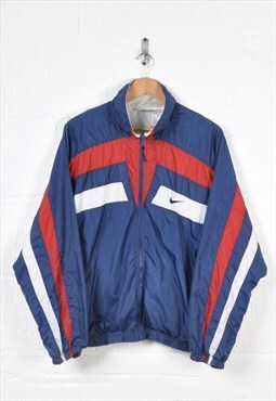 Vintage Nike Windbreaker Jacket 90s Block Colour Large
