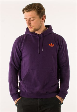 VINTAGE 90S NAVY ADIDAS HOODIE PULLOVER
