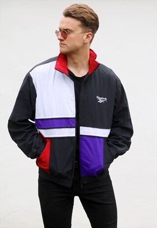 REEBOK VINTAGE ATHLETICS TRACK & FIELD SPORTSWEAR JACKET
