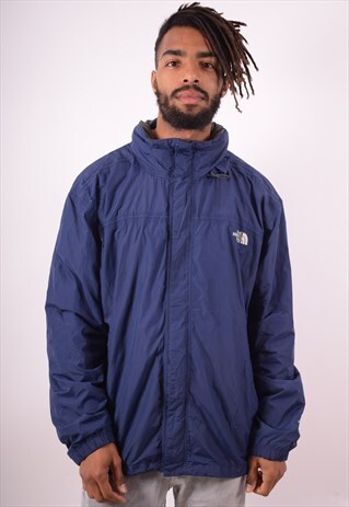 THE NORTH FACE MENS VINTAGE RAINCOAT JACKET XL BLUE 90S