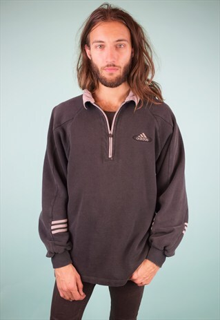 VINTAGE 90'S ADIDAS 1/4 ZIP JUMPER