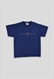 Vintage 90s Nike Town Embroidered Logo T-Shirt in Navy Blue