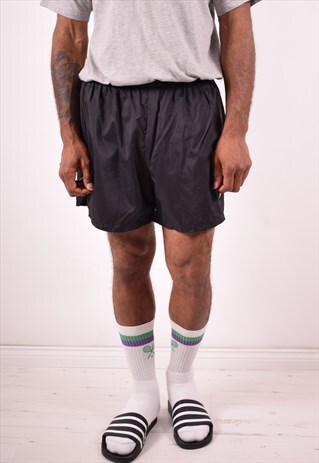 NIKE MENS VINTAGE SHORTS LARGE BLACK 90S