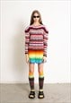 VINTAGE 90S CHUNKY SWEATER RAINBOW