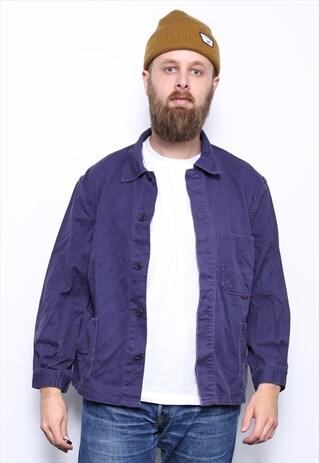 VINTAGE BLUE WORK/CHORE JACKET COAT