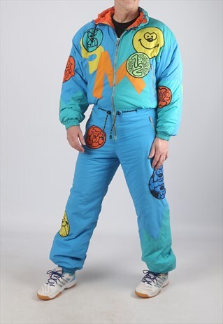 VINTAGE FULL SKI SUIT SNOW M 38 - 40" (9DY)