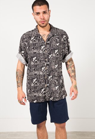 VINTAGE 80S HAWAIIAN SHIRT / S1814