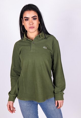 VINTAGE LACOSTE LONG SLEEVE POLO T-SHIRT T923