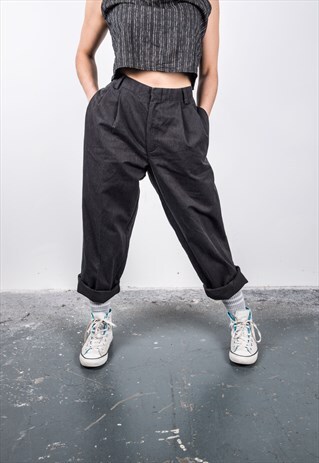 DOCKERS VINTAGE 1980S GREY TROUSERS