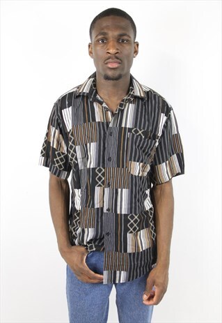 VINTAGE 90'S ABSTRACT PATTERN SHIRT