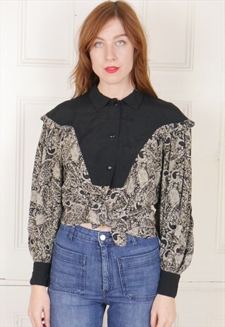 VINTAGE OVERSIZED 80S BLOUSE