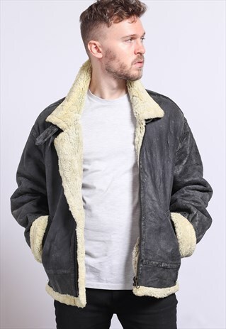 VINTAGE LEATHER AVIATOR JACKET