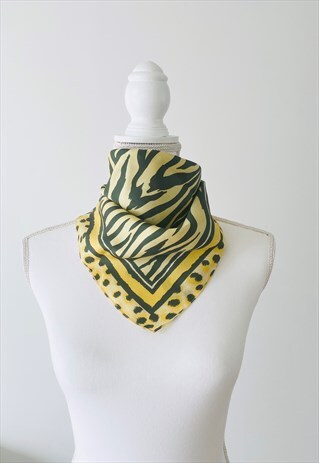 VINTAGE ANIMAL PRINT SCARF
