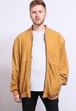 VINTAGE SUEDE BOMBER JACKET