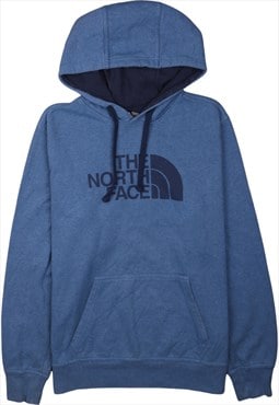 Vintage 90's The North Face Hoodie Spellout Blue Medium