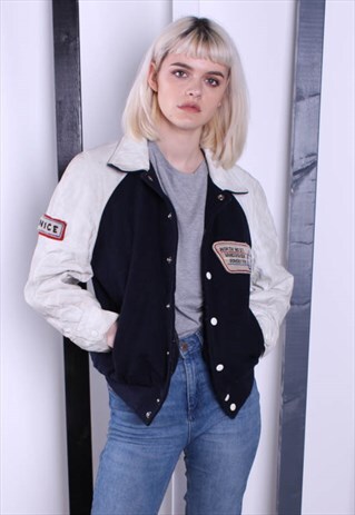 VINTAGE 90S VARSITY BOMBER JACKET. AMERICAN/ USA JACKET