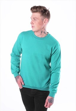 Essential Blank Jumper Sweater Pullover - Turquoise Blue