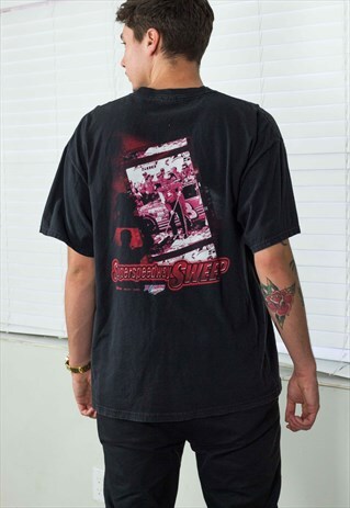 VINTAGE NASCAR T-SHIRT LOGO 90S L 9.7