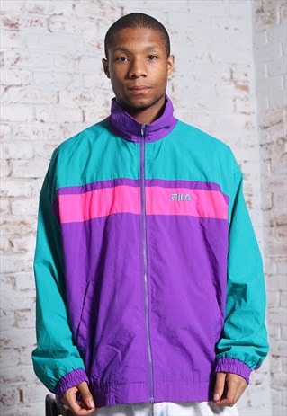 purple fila jacket