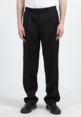 VINTAGE BLACK TROUSERS BOTTOMS