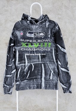 Vintage Nike Hoodie NFL Seattle Seahawks Super Bowl XLVIII 