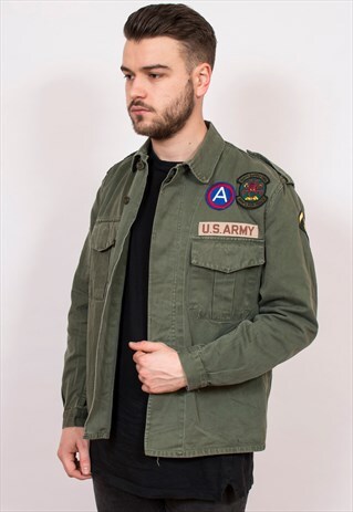 VINTAGE REWORKED US ARMY MILITARY SHACKET