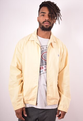 POLO RALPH LAUREN MENS VINTAGE HARRINGTON JACKET MEDIUM 90S