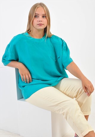 VINTAGE BLOUSE IN GREEN