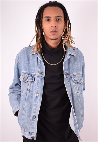 MENS VINTAGE DENIM JACKET MEDIUM BLUE 90S