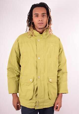 LOTTO MENS VINTAGE PADDED JACKET XL GREEN 90S