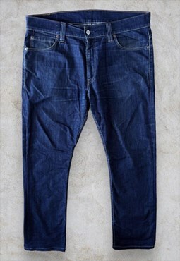 Levi's 506 Jeans Dark Blue Wash Straight Leg Men's W38 L32