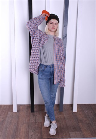 VINTAGE 90S PLAID / FLANNEL SHIRT. SKATER/GRUNGE UNISEX.