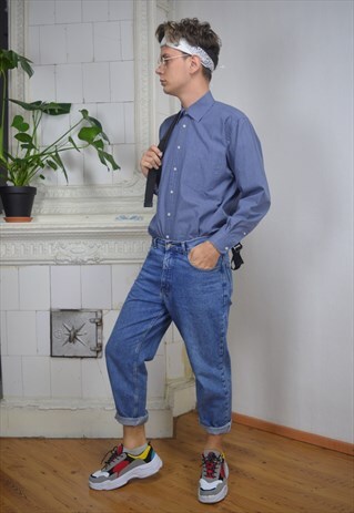 VINTAGE BLUE CLASSIC 80'S SHIRT