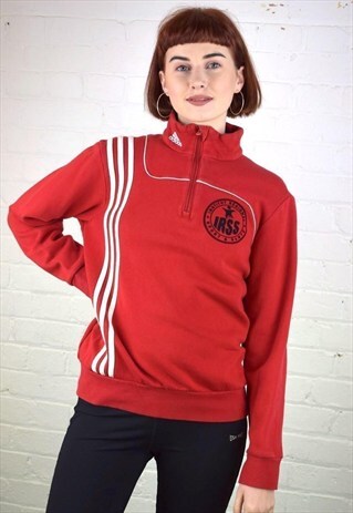 VINTAGE 90'S ADIDAS 1/4 ZIP SWEATSHIRT