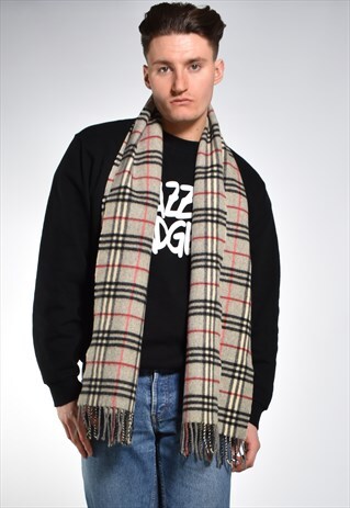 1990S BURBERRY NOVA CHECK SCARF