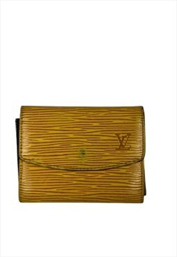 Authentic Louis Vuitton vintage yellow Epi leather coinpouch