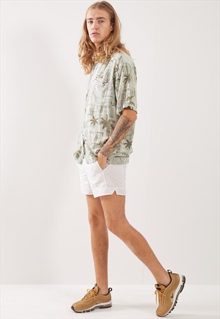 VINTAGE HAWAIIAN PATTERNED FESTIVAL SHORT SLEEVE SHIRT