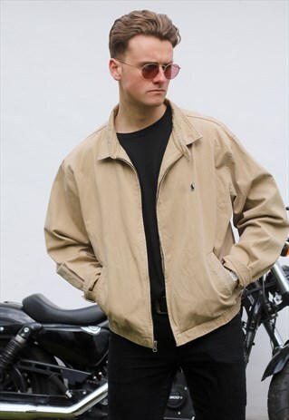 RALPH LAUREN USA CAMEL VINTAGE HARRINGTON JACKET