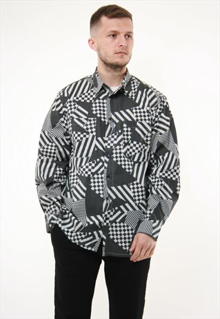 VINTAGE FREE LOOK OLDSCHOOL GRAPHIC SUMMER SHIRT 14147
